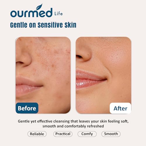 Ourmed Life Disposable Face Towels XL, Ultra Soft & Absorbent, 50