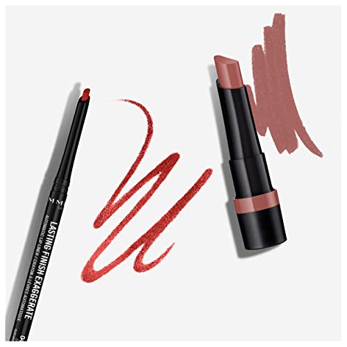 Rimmel Lasting Finish Exaggerate Lip Liner - 45 Epic Burgundy (2-Pack)