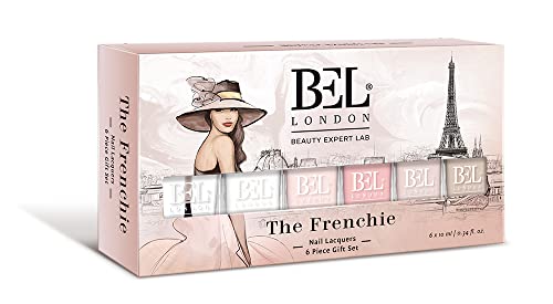 French Manicure Nail Polish Set - 6 Multi-Color Luxury Shades