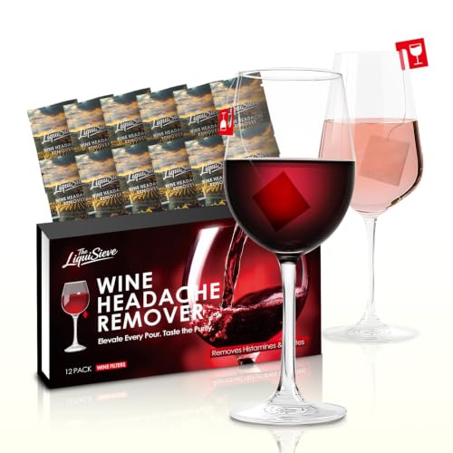 Portable Wine Filters Travel Pack - 12 Single-Use Wine Purifiers