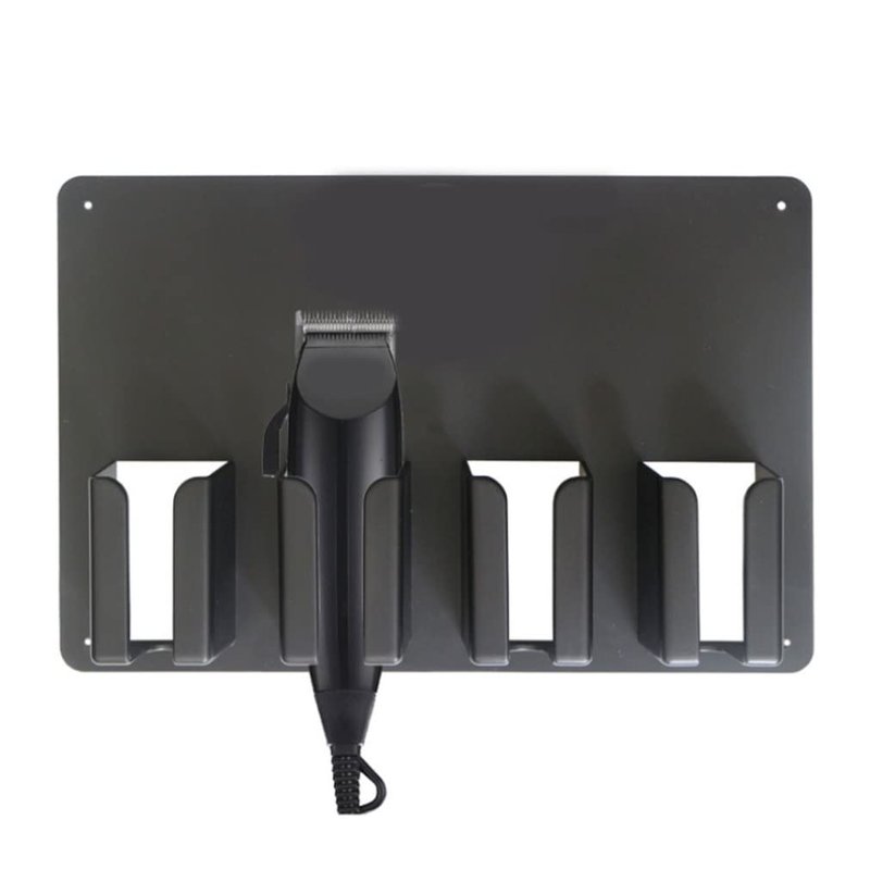 Pineeseatile Hair Clipper Holder Wall Mounted Electric Hair Trimmer Stand Barber Shaver Storage Hanger electric clipper stand, Black