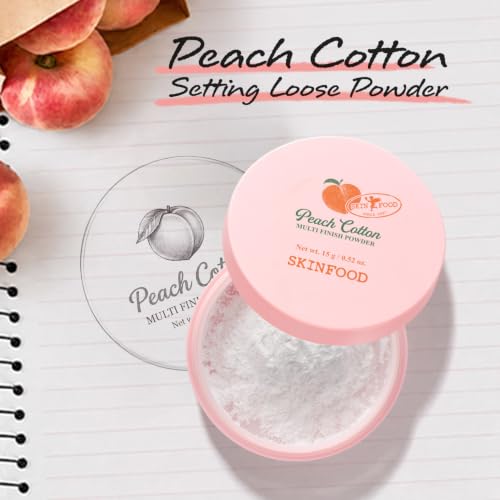 SKINFOOD Peach Cotton Setting Powder for Oily Skin - 15g