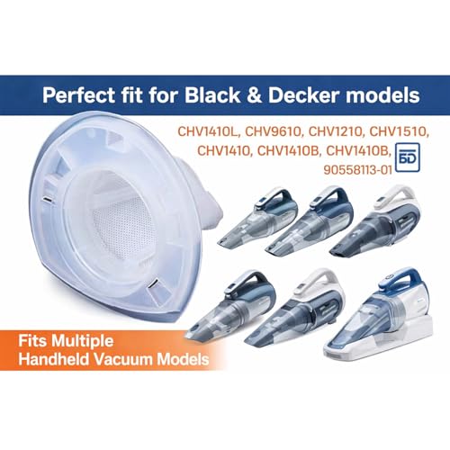 Masterpart 6-Pack VF110 Replacement Filters for Black & Decker Vacuums