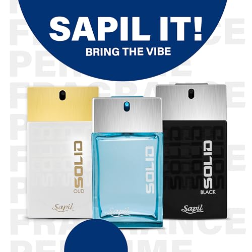 Sapil Solid Woody Cologne for Men - Sandalwood & Cedar EDT 3.4oz