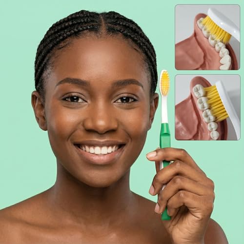 DUJINDENT Dolphin Gold Infused Ultra Soft Toothbrush 2 Pack for Sensitive Gums