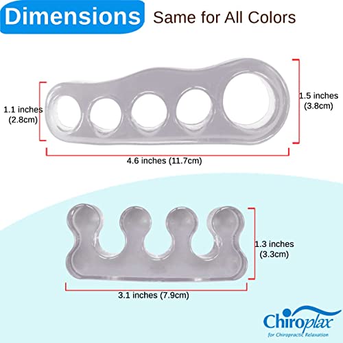 Chiroplax Lavender Gel Toe Separators for Bunion Relief