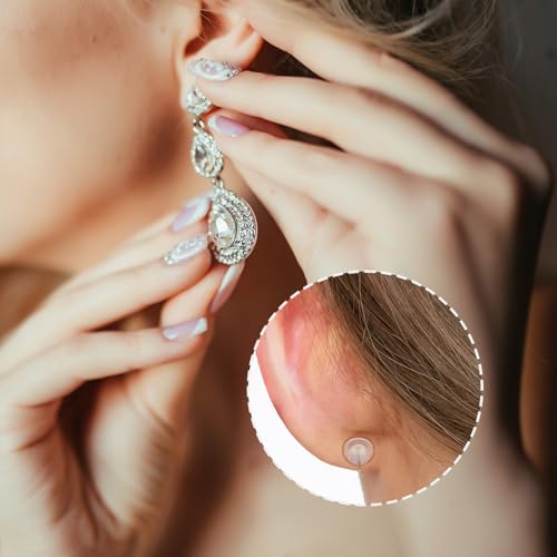 Clear Silicone Piercing Discs 30Pcs - 7mm & 9mm for Healing