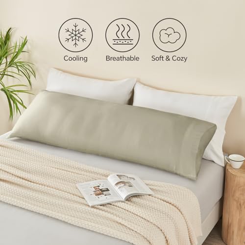 BEDELITE Cooling Body Pillowcase - Bamboo Rayon, 20"x54"