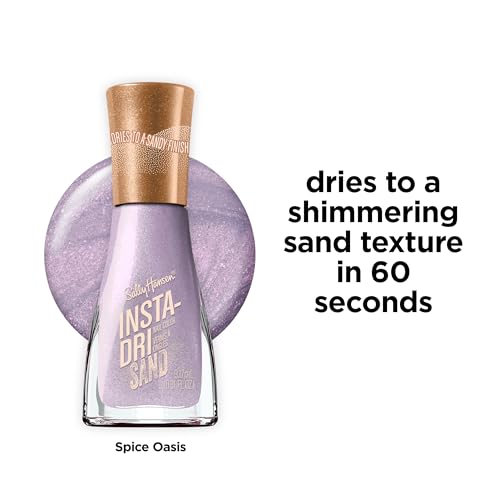 Sally Hansen Insta-Dri Sand Nail Polish 138 Spice Oasis | Quick Dry, Long Lasting Light Purple