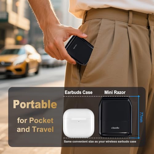 CIWELLU Mini Electric Foil Shaver for Men - Waterproof, Fast Charging