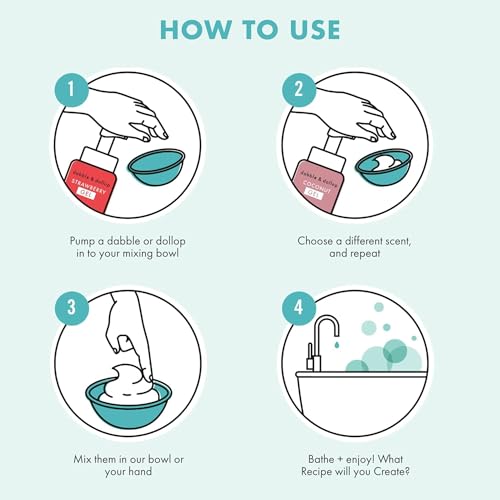 Dabble & Dollop Coconut Cream Pie 3-in-1 Kids Body Wash, Shampoo & Bubble Bath Set | Tear-Free & Hypoallergenic (Pack of 2)