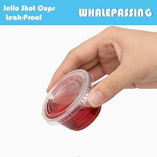 200 Sets of 2oz Jello Shot Cups with Lids - Leakproof & BPA-Free