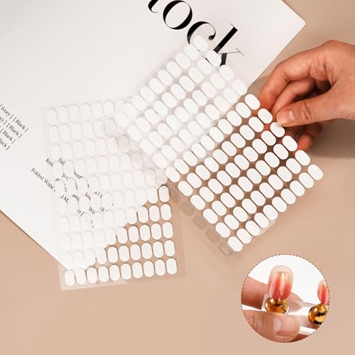 800 Pcs Double Sided Nail Tape with Tweezers for Nail Art