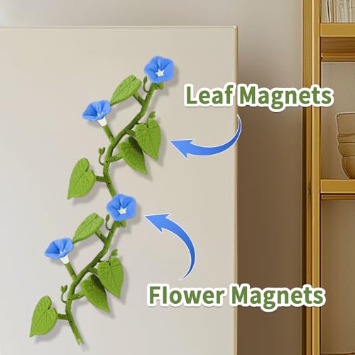 3D Printed Magnetic Ivy Fridge Magnets - Set of 2 Decor
