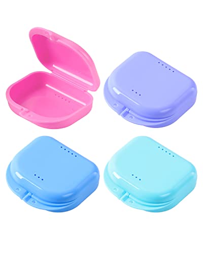 JMU Orthodontic Retainer Case with Vent Holes - 4 Pack