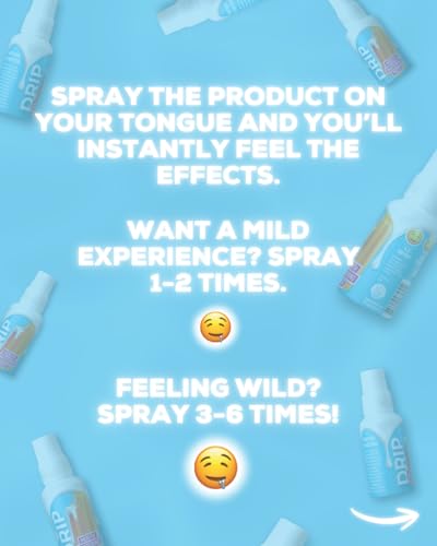 SUGAR SPLASH DRIP Dry Mouth Relief Spray - Orange Creamsicle, 1 Pack