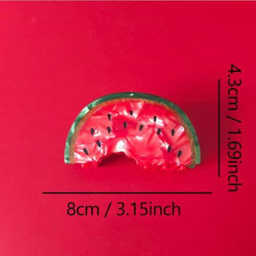 Watermelon Hair Claw Clip - Cute Acetate Fruit Hair Accessory