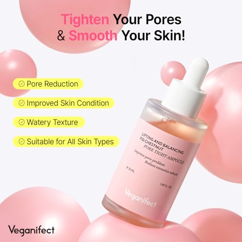 VEGANIFECT Pore Refining Ampoule with Fig & Chestnut Niacinamide – 8 Plant Extracts