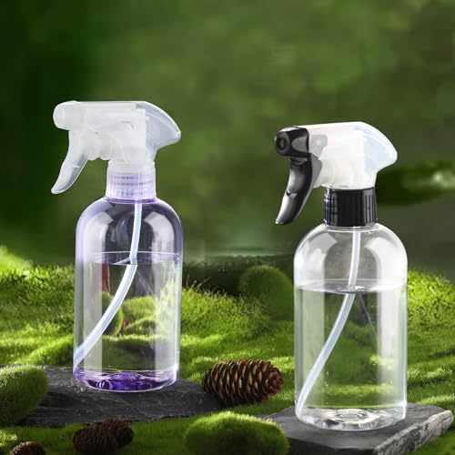 KREMORV 10oz Spray Bottles - 2 Pack, Adjustable Nozzle for Multi-Use