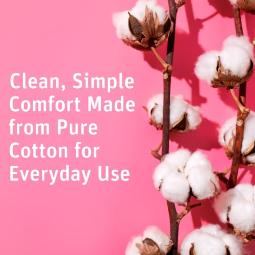 Simply Soft Premium Cotton Pads - 100% Natural, Hypoallergenic, 330 Count