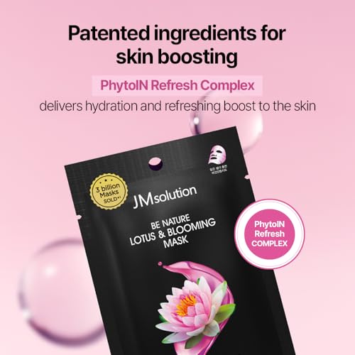 JMsolution Be Nature Lotus & Blooming Vegan Face Mask - 10 Sheets