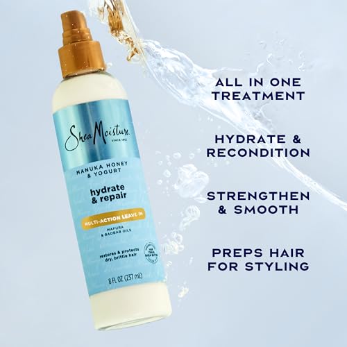 SheaMoisture Manuka Honey & Yogurt Leave-In Conditioner Spray 8oz - Hydrates & Protects Damaged Hair