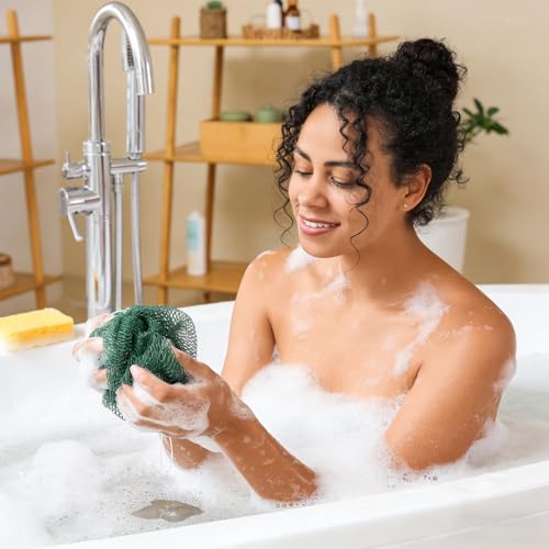 Authentic African Net Sponge Set - Exfoliating Bath Scrubber for All Skin Types