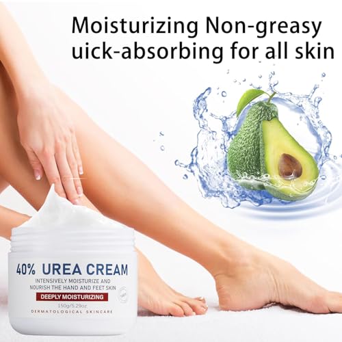 Dinalio 40% Urea Foot Care Cream for Dry, Cracked Heels - 5.29 fl. oz