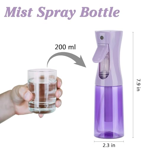Xiuying Feng 200ml Purple Ultra Fine Mist Spray Bottle for Hair, Skin Care & Plants