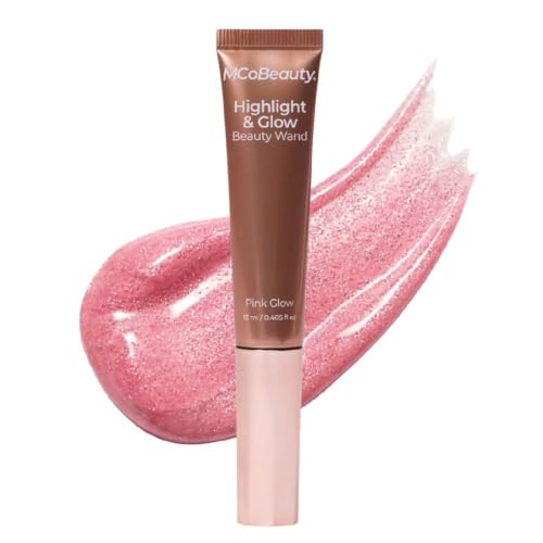 MCoBeauty Pink Glow Liquid Highlighter Wand 1 Fl Oz - Radiant & Blush-Tinted