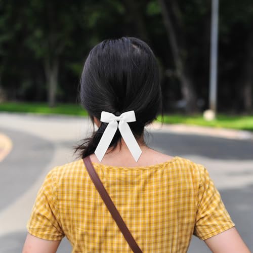 12pcs Kids & Women Ponytail Hair Bows Ribbon Cheerleading Hair Accessories