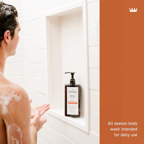 Cremo Body Wash for Men - Spice & Black Vanilla, 32 Fl Oz, Moisturizing & Fragrant