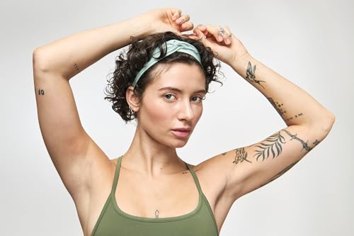 Goody Sport Lycra Head Wrap - Quick-Dry, No-Slip Grip, Green