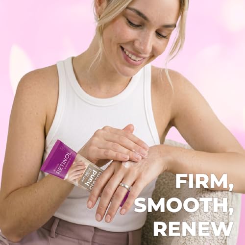 Retinol Anti-Aging Hand Cream for Women - Deep Hydrating, Wrinkle & Age Spot Repair, Travel Size