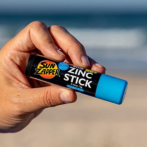 Sun Zapper Zinc Oxide Sunscreen Stick SPF 50+ Blue - 12g Mineral Sunblock