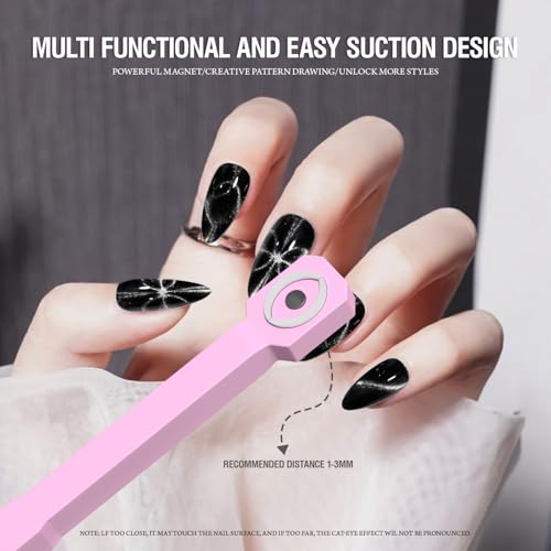 FENHON 9-in-1 Gel Nail Polish Magnet Kit with 2 Cat Eye Tools