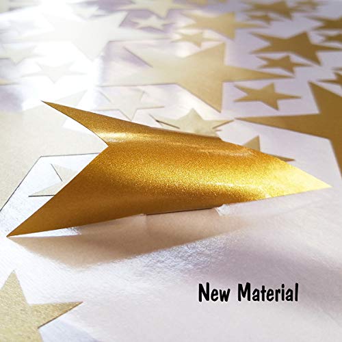 Gold Star Wall Decals - 189 Count Removable Peel and Stick