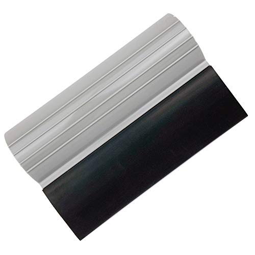 ECOmorning 4 Inch Mini Silicone Squeegee with Anti-Slip Handle for Car Wraps and Window Cleaning