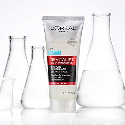 L'Oreal Paris Revitalift 3.5% Glycolic Acid Cleansing Gel 6.7 fl oz (Pack of 2)