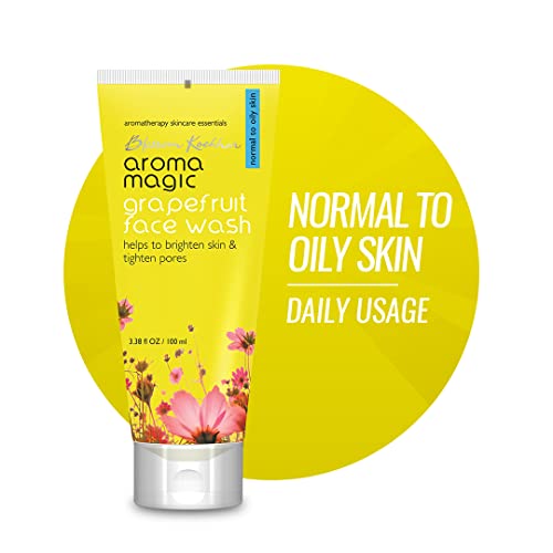 Aroma Magic Grapefruit Face Wash - Daily Oil-Control Cleanser for Normal to Oily Skin, Pore Tightening & Refreshing 100ml