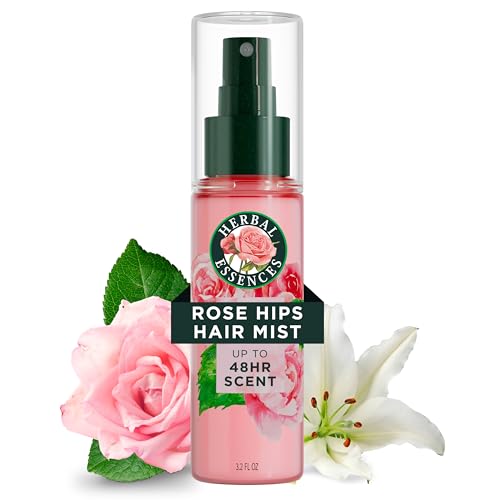 Herbal Essences Rose Fragrance Hair Mist, Rose Scent, Frizz Control, 3.2 fl oz, for all Hair Types