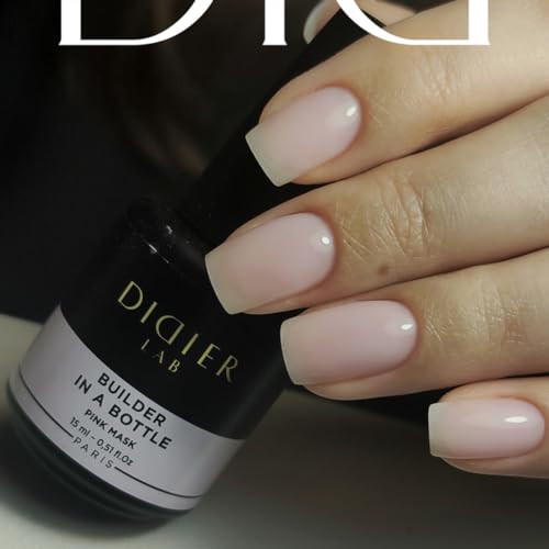 DIDIER LAB BIAB Pink Mask Builder Gel in a Bottle 0.51 fl oz for Nails