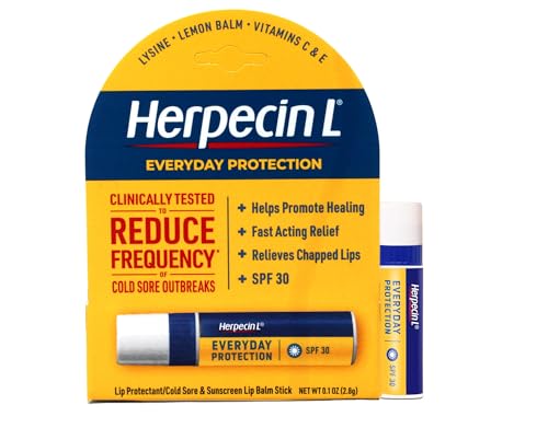 Herpecin-L Medicated Lip Protectant SPF 30, Cold Sore Relief - 3 Pack