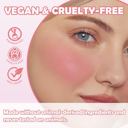 OZ LAB Buildable Blush Palette - Vegan Cream & Powder Cheek Color Trio (03 Barely Blushed, Pack of 1)