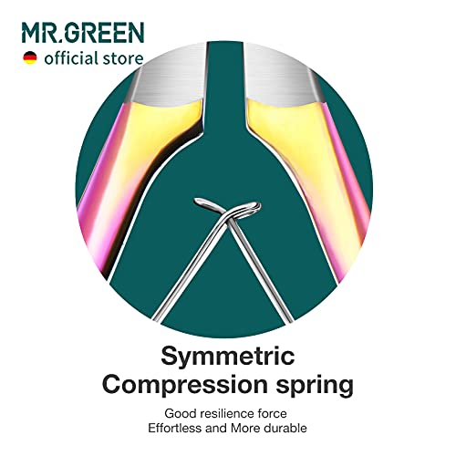 MR.GREEN Colored Titanium Cuticle Nippers - Precision Nail Clippers