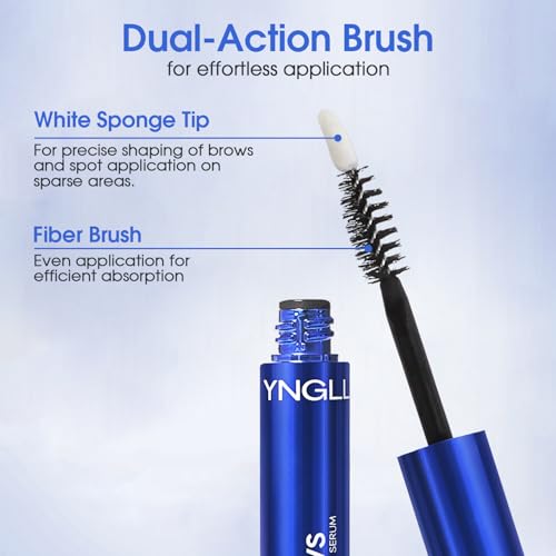 YNGLLC Eyebrow Growth Serum - Peptide Formula for Thicker, Fuller Brows (5ml)