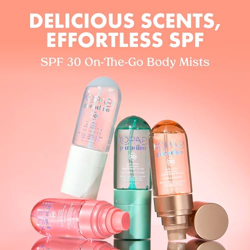 Kopari Paradiso Sun Juice SPF 30 Body Mist - Coconut Cream, Water-Resistant, Non-Sticky, 80-Minute UV Protection