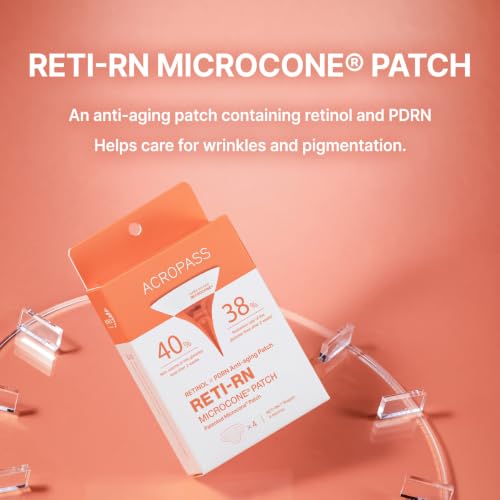 Acropass Microcone Wrinkle Patches - Anti-Aging Treatment for Deep Wrinkles (4 Count)