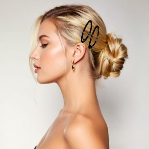 16 XL Black Hair Clips for Thick Hair - 2.8 Inch Non-Slip Grips