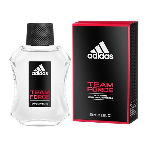 Adidas Team Force Eau de Toilette 3.4 fl oz - Men's Sporty Fragrance with Amber & Jasmine